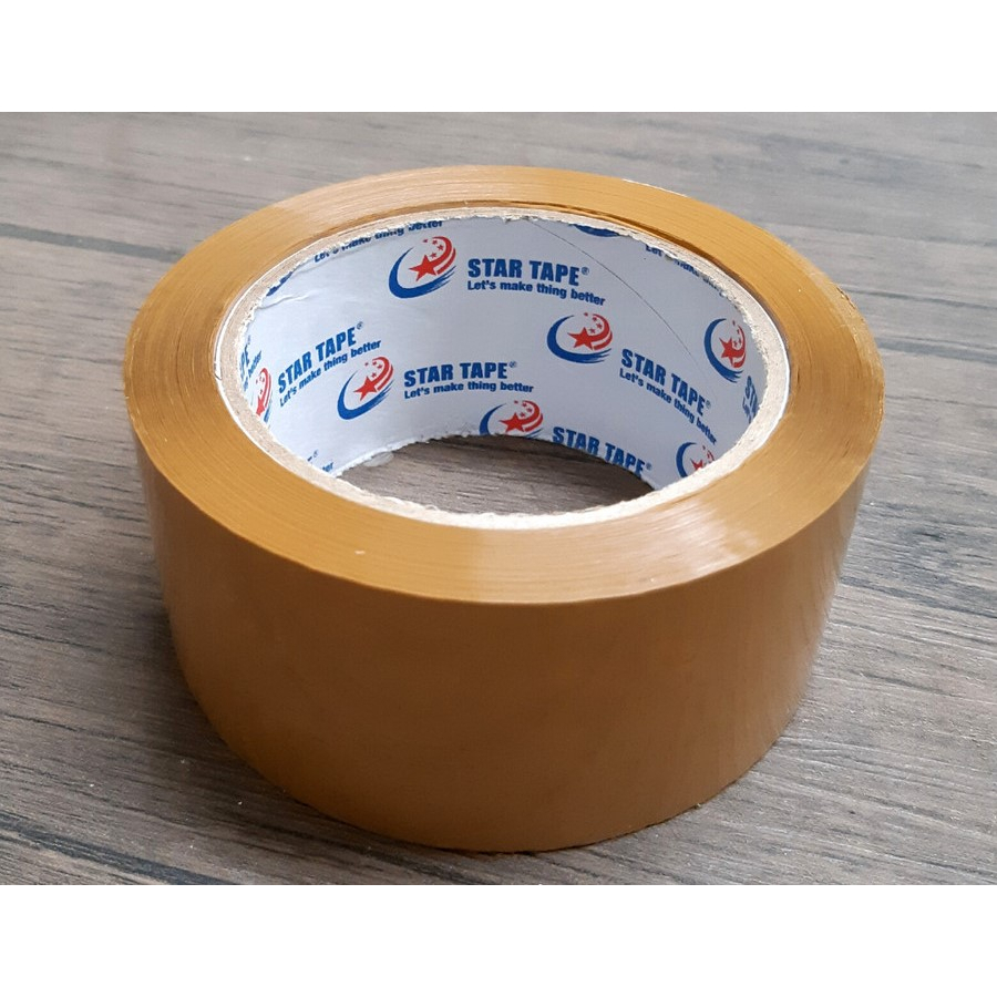Lakban Coklat/Bening Star Tape Untuk Packing Online
