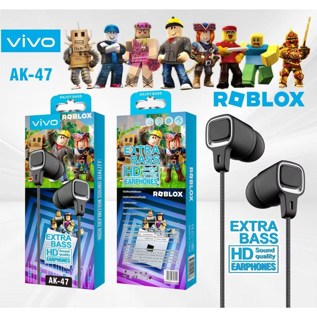 sale cuci gudang handsfree Gaming ROBLOX AK-47 Extra Bass earphone Universal Android Smartphone BY SMOLL