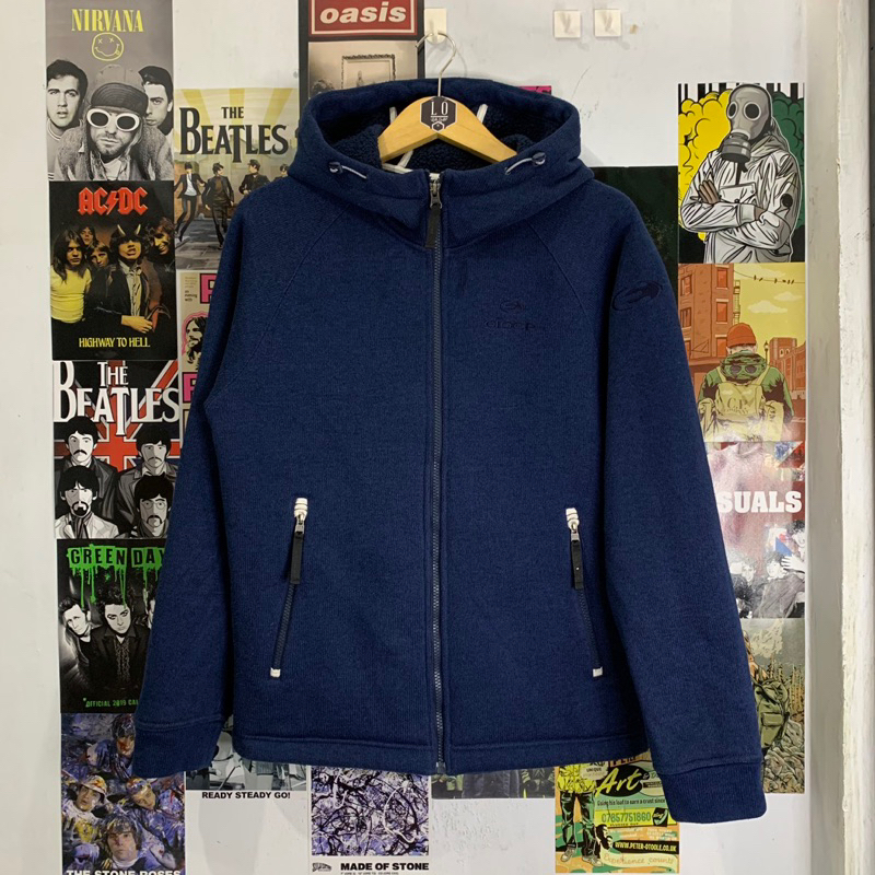 Jaket Hoodie Rajut Knitwear Jacket Pria / Wanita Eider Navy