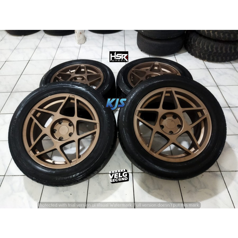 VELG SECOND MODEL 3SDM R17X7,5 5X114,3 BRONZE + DUNLOP 235 55 R17