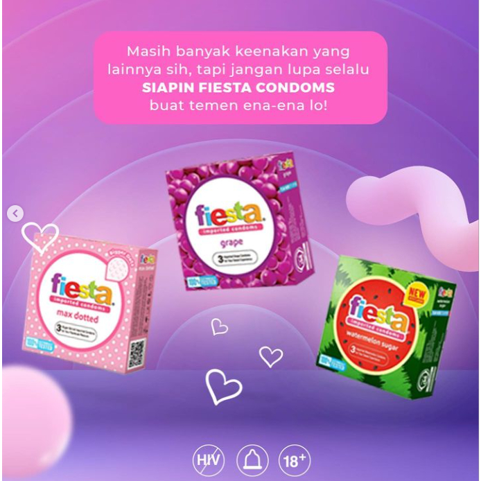 [BPOM] Kondom Fiesta Delay Isi 3 Pcs / Kondom Viesta Delay / MY MOM