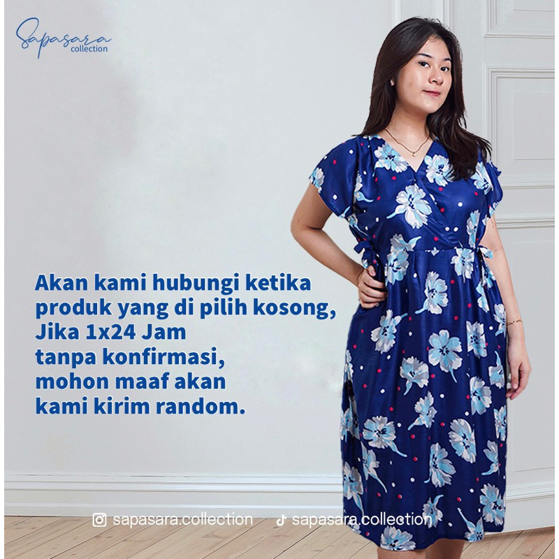 Sapasara - Daster Rayon Kimono Jumbo LD 120 Busui Friendly Etalase 5