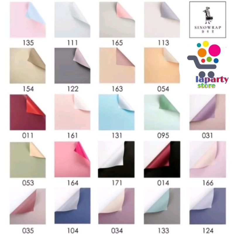 

OY 20 LEMBAR Kertas Buket Bunga / Flower Wraping Paper Waterproof