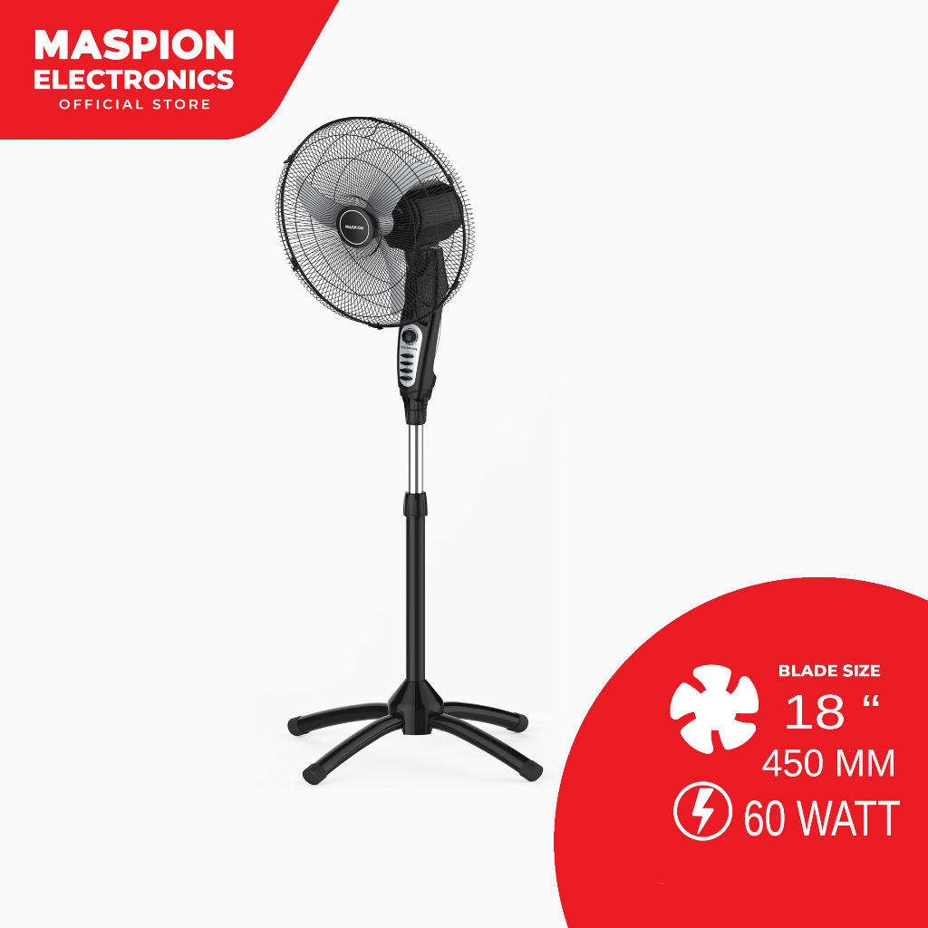 KIPAS ANGIN MASPION F 1801 ST / STAND FAN MASPION 18&quot; ORI