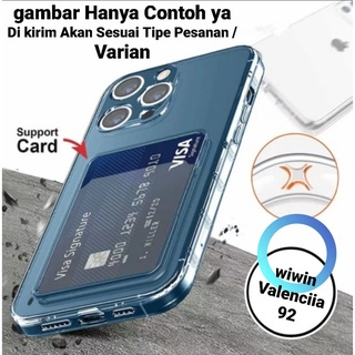 SoftCase + Tempat Kartu For Vivo Y28 Y18 Y75 5G Y50 Y30 Y30i Y100 Y20 Y20s Y20i Y20sG Y51 Y51A Y01 Y