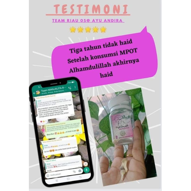 

MpotAyamPutihManjalita/MpotPutih/MANJALITA/mpotHerbal/ObatHerbal/Halal/100%AlamiDariDasarLaut/MANJALITA Kewanitaan