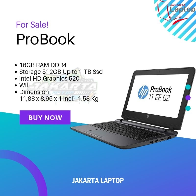 Laptop Hp ProBook Touchscreen | Core i3 | Gen 6 | Ssd 512gb | Mulus Murah Bergaransi