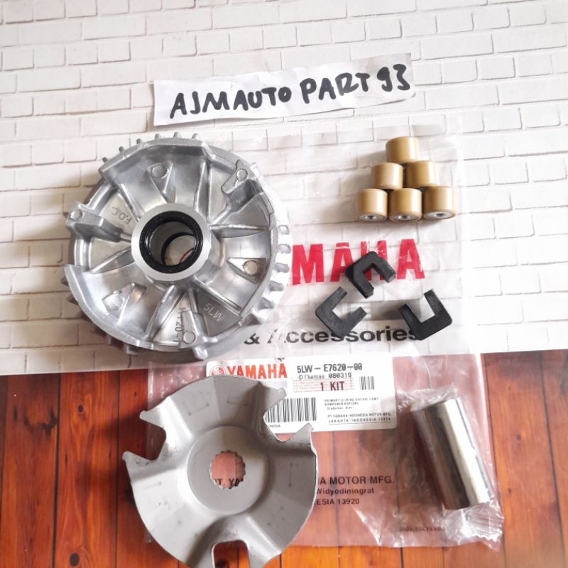 RUMAH TOLLER ASSY RUMAH ROLLER KUMPLIT MIO SMALE /SEPORTY FINO KARBU SOUL KARBU YAMAHA KODE 5LW/5TL