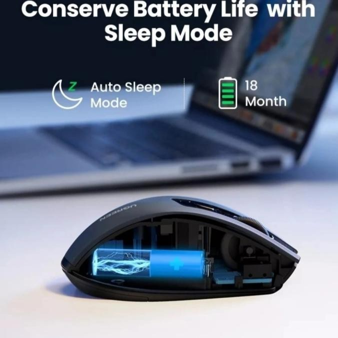 Mouse Wireless UGREEN Silent 2.4 Bluetooth 5.0 - Mouse 90545 / 90855-BT+DONGLE