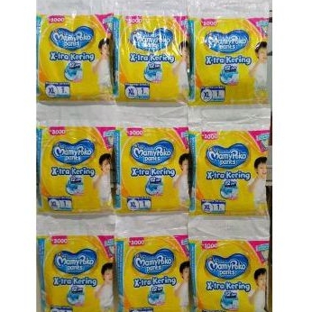 Pampers MamyPoko renceng S M L XL // Xtra kering rencengan