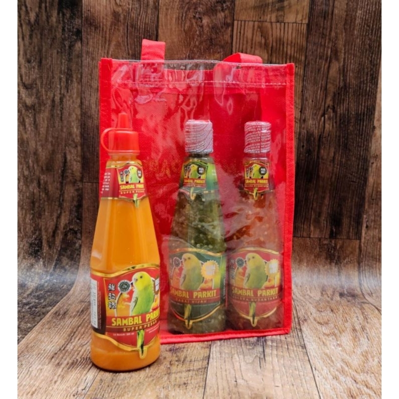 

PAKET TRIO PEDAS 300 ML + TAS ( BINGKISAN / HAMPERS )