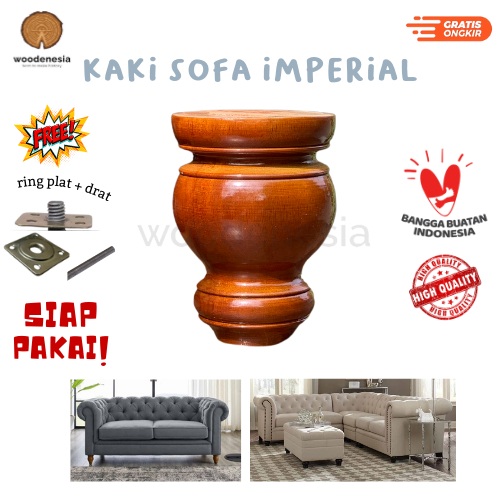 WOODENESIA Kaki springbed kursi sofa divan kayu