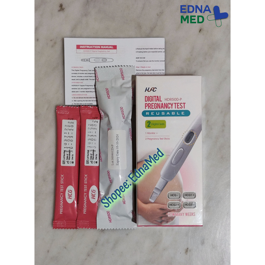 HUAC Reusable Digital Pregnancy Test with Weeks Indicator