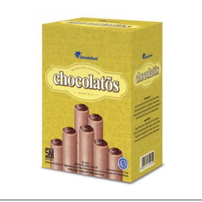 

Gery Chocolatos wafer roll box isi 24 pcs