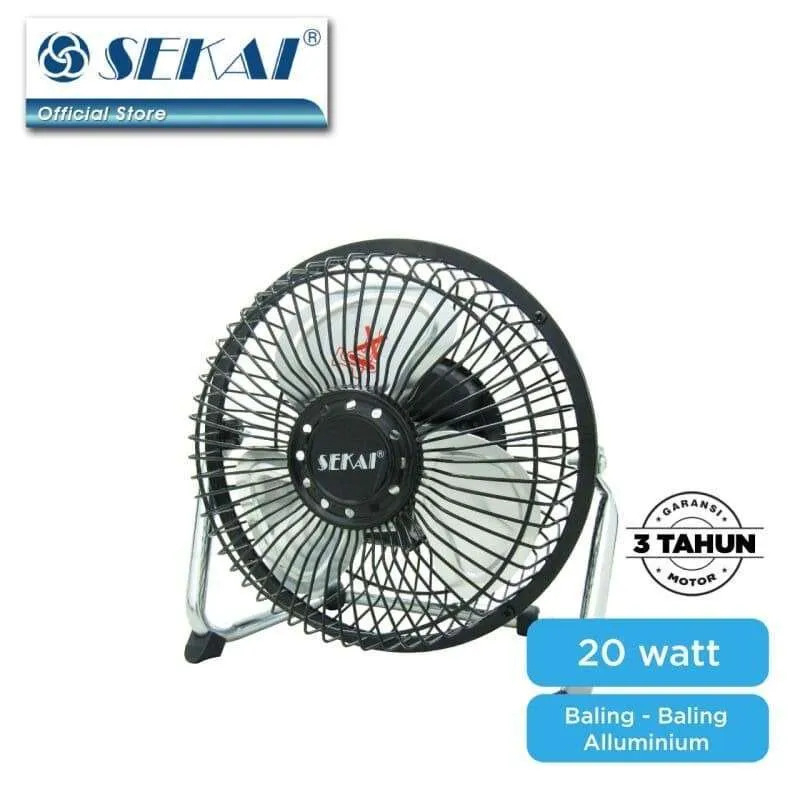 Kipas Angin Meja Sekai HDO 615 | Kipas Mini Duduk Desk Fan HFN 650 Baling Baling Aluminium