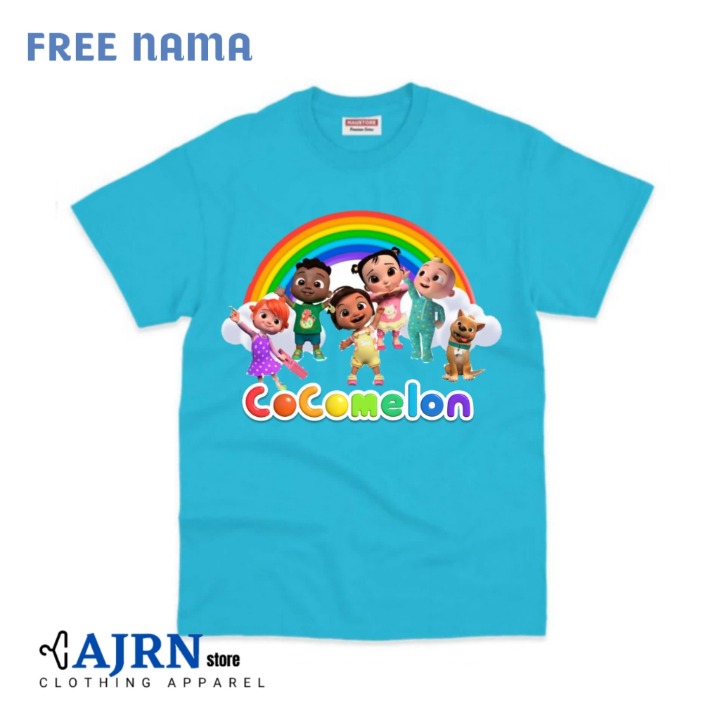 Kaos Atasan Anak Perempuan Gambar Cocomelon / Tshirt Baju Anak Anime Cocomelon Fashion Kids Free Nam