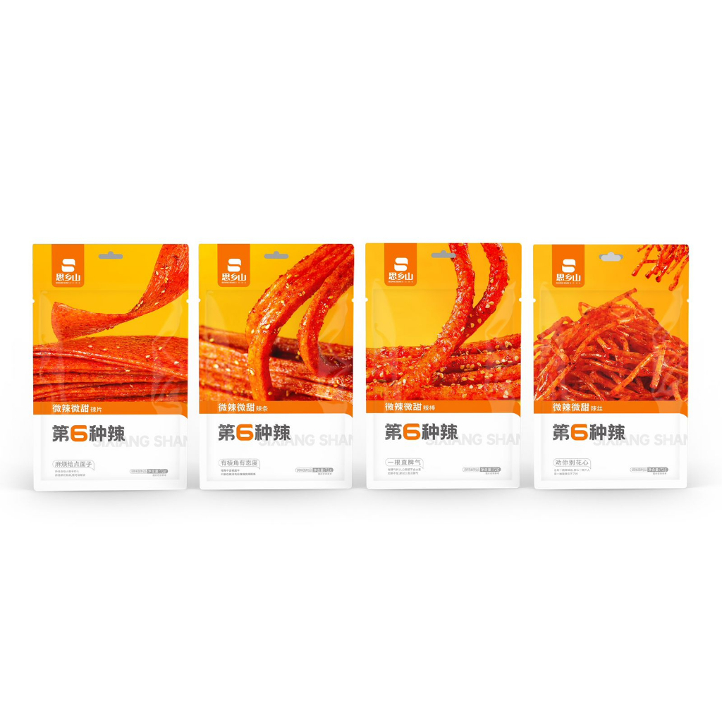 [HALAL] 4 Varian Si Xiang Shan SXS Spicy Latiao 72g 思乡山 第6种辣条