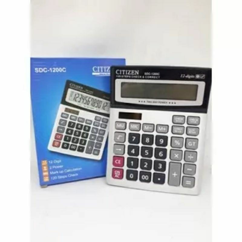 

KALKULATOR DAGANG CITIZEN SDC-1200C CALCULATOR CT-1220T 12 DIGIT KALKULATOR DAGANG BESAR MURAH