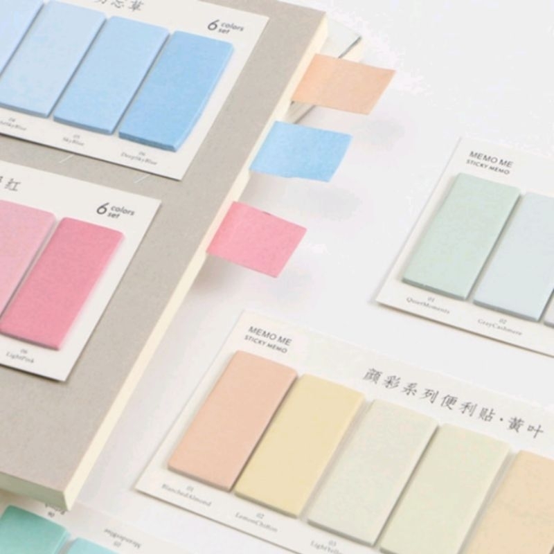 

120 Lembar Sticky Notes Memo Pad Warna-Warni Untuk Stationery Sekolah