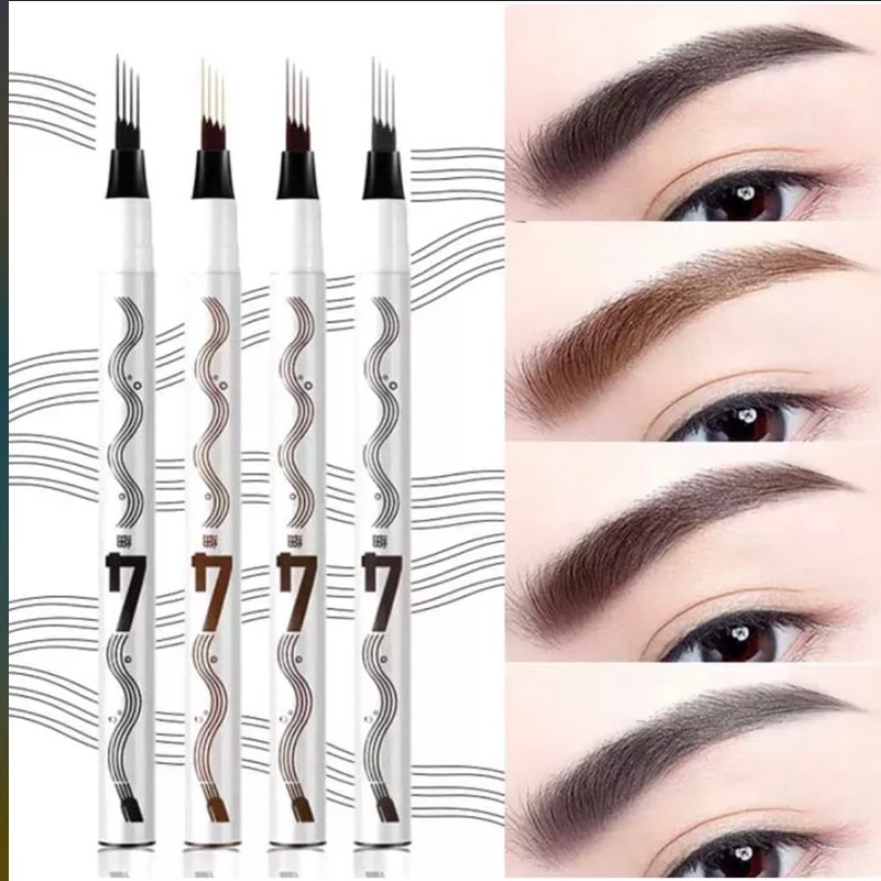 LAMEILA Eyebrow Pen Four-Claw Eye Brow Tint Fork Tip Waterproof