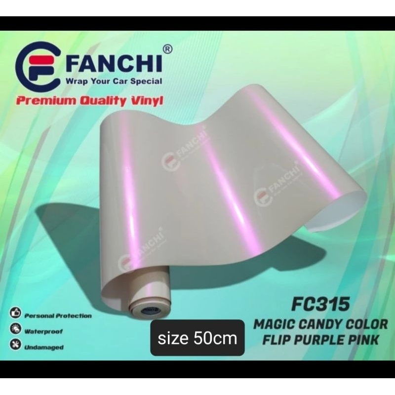 ROLL Sticker Fanchi FC315 GC315 Magic Candy Color Flip Purple Pink Premium Wrap ROLL