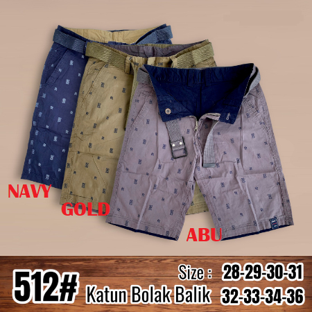 Celana Pendek Pria Bolak Balik 512