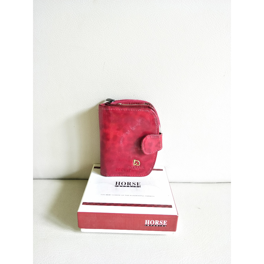 Dompet Wanita Merah Horse Imperial Women'S Wallet In Red