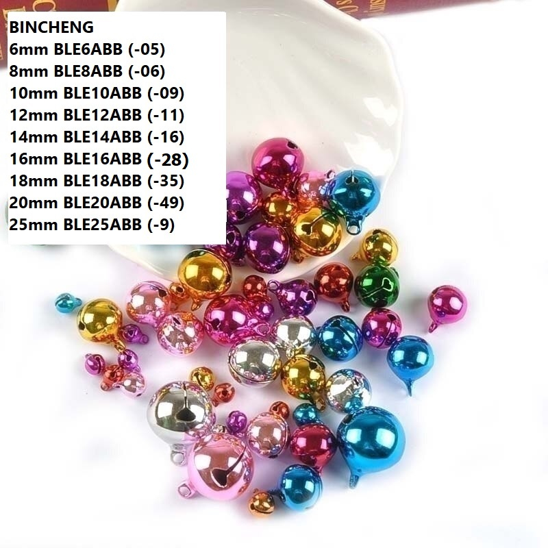 Bell lonceng kelintingan Warna Warni &amp; Silver Emas Uk 16-25mm Harga/200-500pc