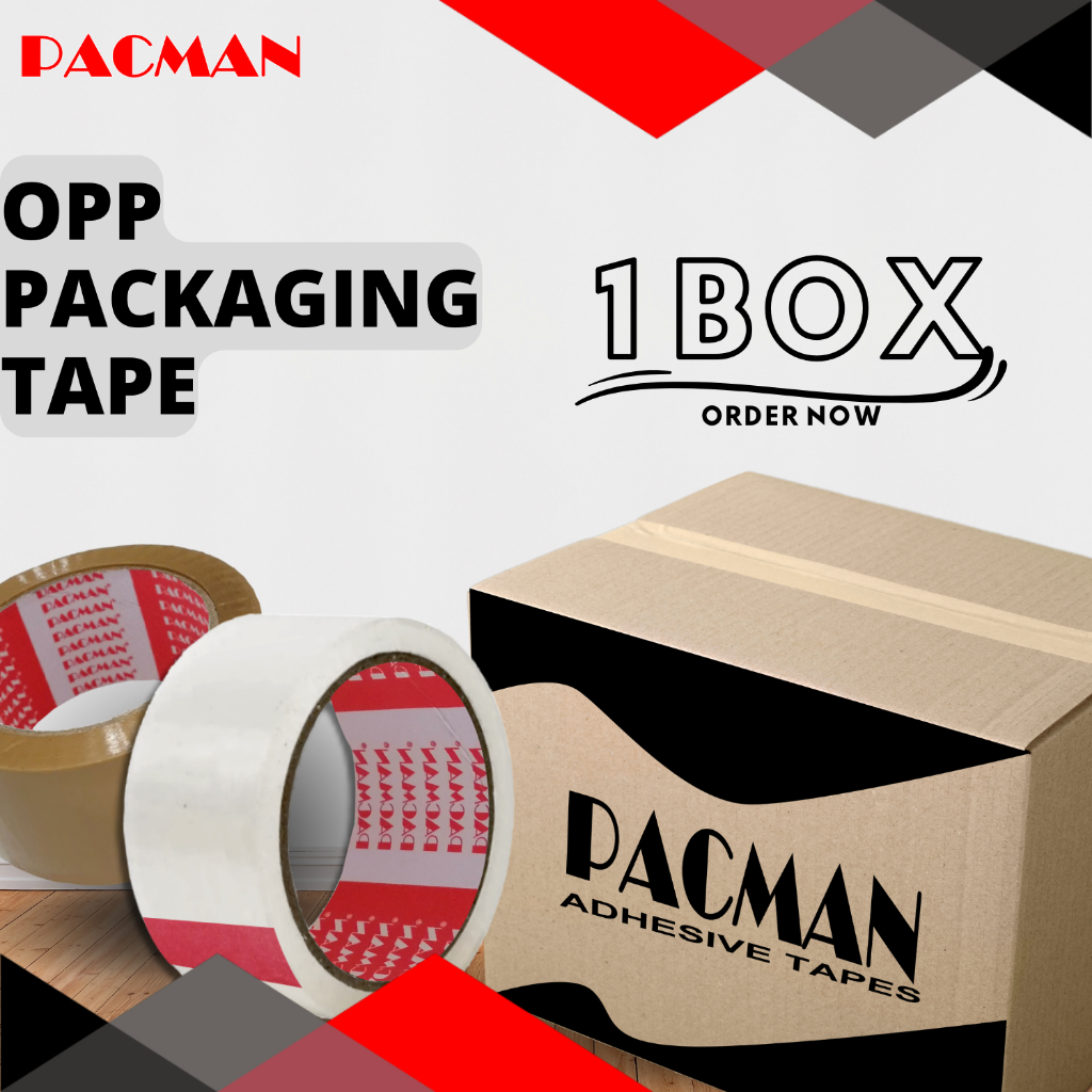 

2 inchi OPP TAPE packaging 1 karton/box/kardus isolasi solatip lakban kecil pita perekat lakban packing lakban murah lakban berkualitas lakban pacman tape