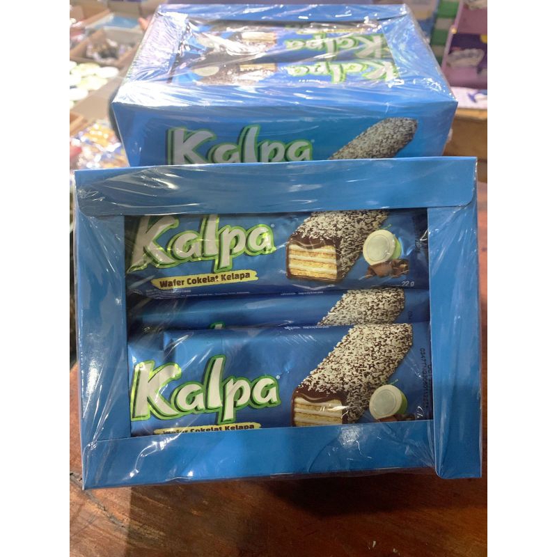 

KALPA WAFER COKELAT KELAPA 1 BOX ISI 12 BUNGKUS @22g