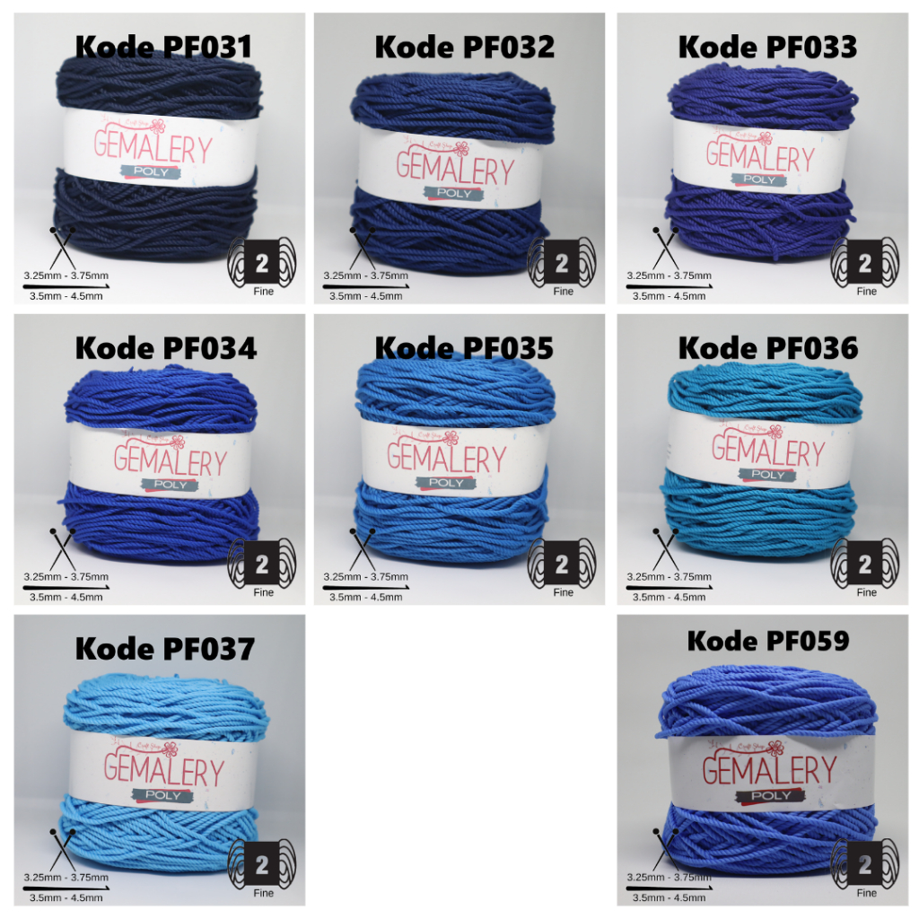 Benang Rajut Polyester Big Ply / Poly Besar / D30 - Part 3
