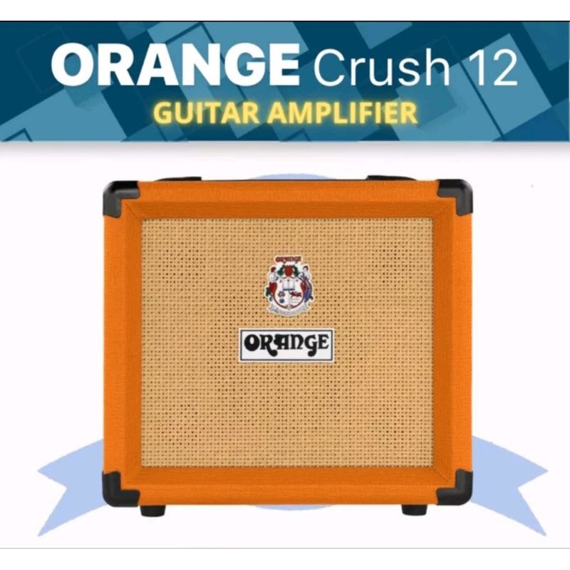 [Ready Stock] Ampli gitar orange crush 12 original 100% amplifier gitar garansi 1 thn ampli crush-12