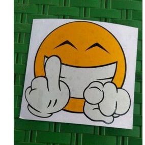 Stiker Emoji fuck you