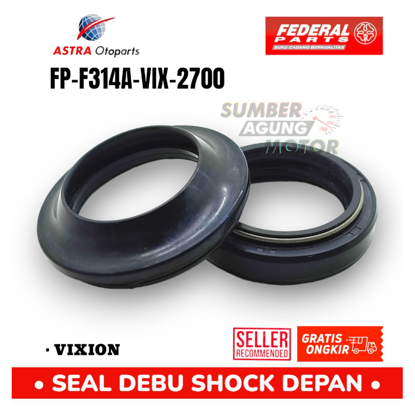 SEAL SHOCK DEPAN SET SEAL DEBU YAMAHA VIXION ORI FEDERAL FP-F314A-VIX-2700