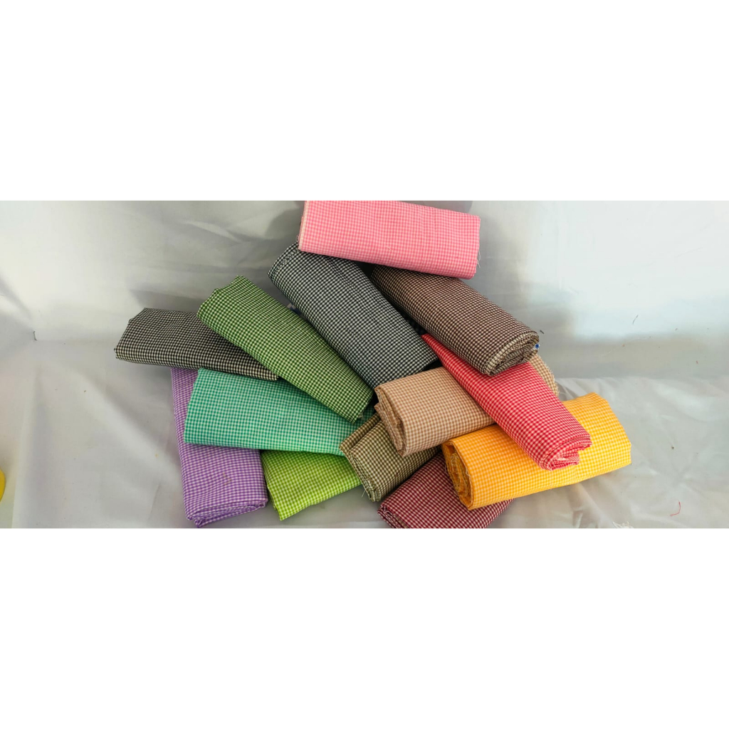 Kain abadi 04 (2 mm), kain kotak kotak, kain merah putih, kain lilac, kain hitam putih, kain katun