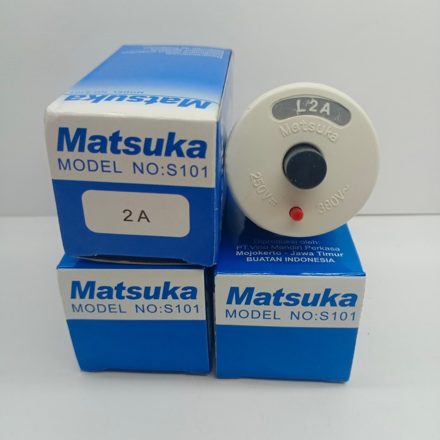 sekring listrik otomatis matsuka 2A pengaman konsleting rumah lama