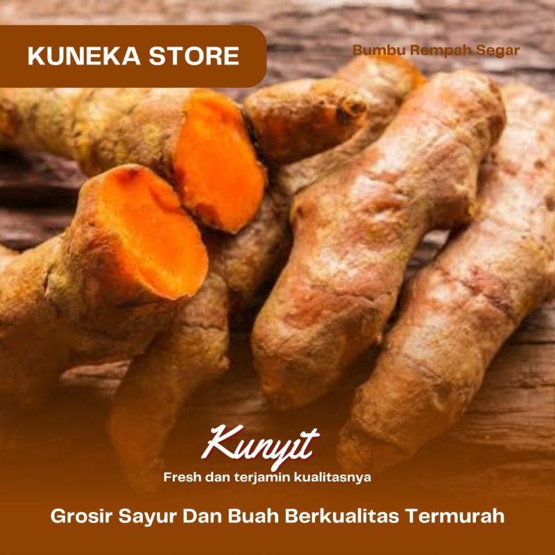 

KUNYIT SEGAR BUMBU DAPUR FRESH KUNYIT KUNING BUMBU MASAK 100GR TERMURAH PROMO