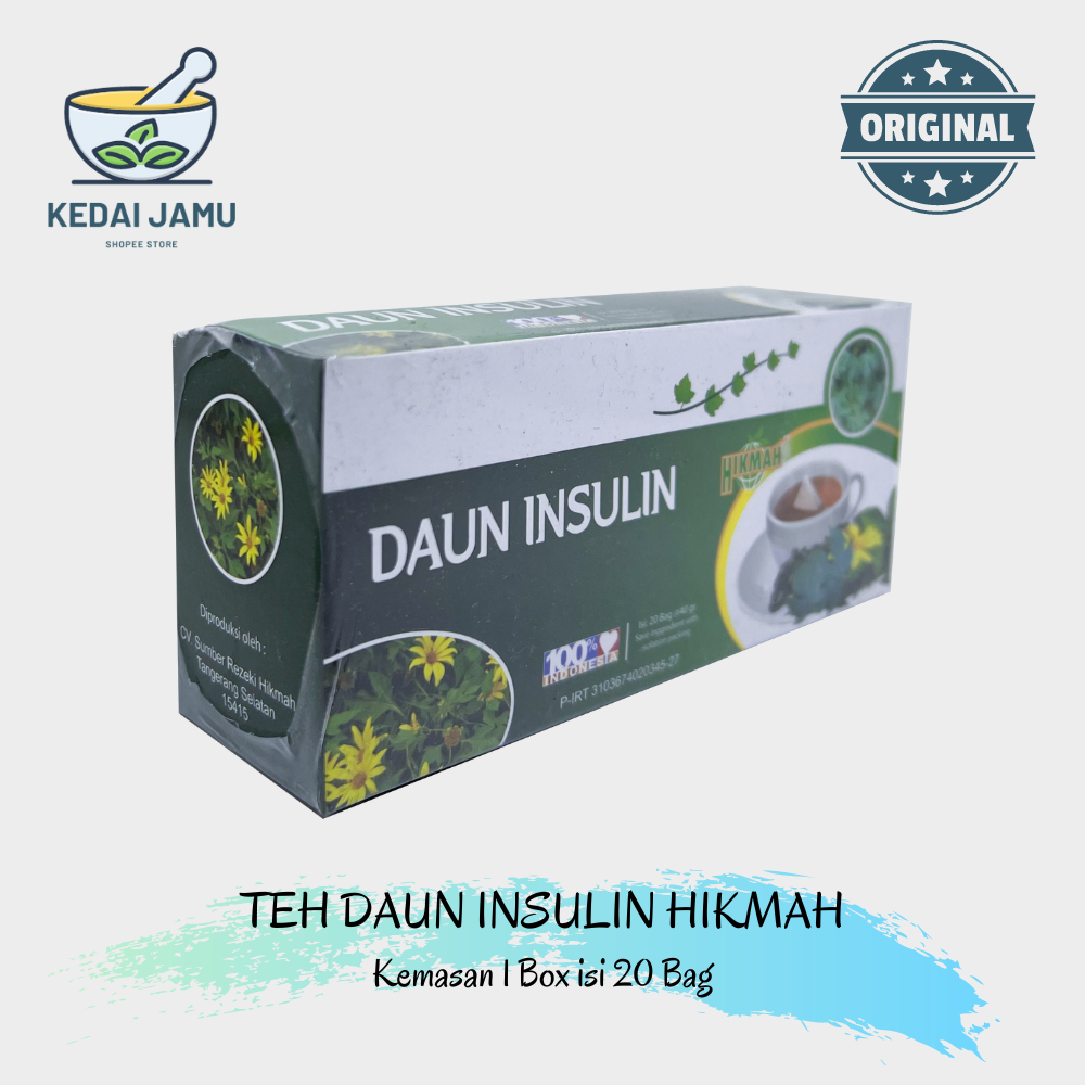 

Teh CELUP Daun Insulin Cap Hikmah isi 20 Bag