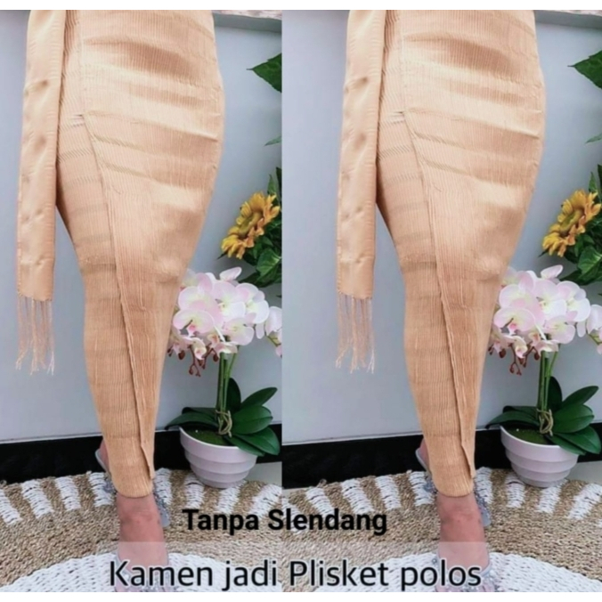 rok/kamen plisket polos - kamen jadi bali