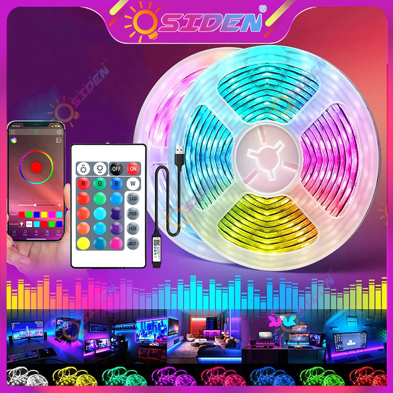 WSELLER- OSIDENCODLampu Led Strip 5M 10M 15M 20M led strip rgb 5050 Set lengkap adaptor jarak jauh