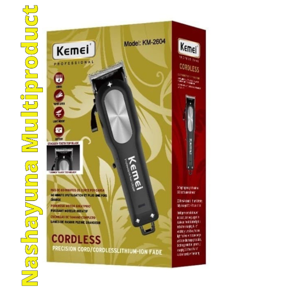 CUKUR RAMBUT/HAIR CLIPPER KEMEI KM-2604 ALAT CUKUR RAMBUT PRAKTIS