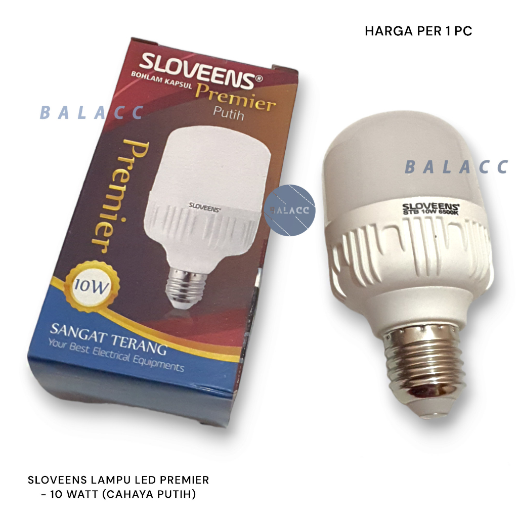 Lampu LED T BULB TABUNG SLOVEEN PREMIER 10 WATT ( Paket isi 10 Pcs )