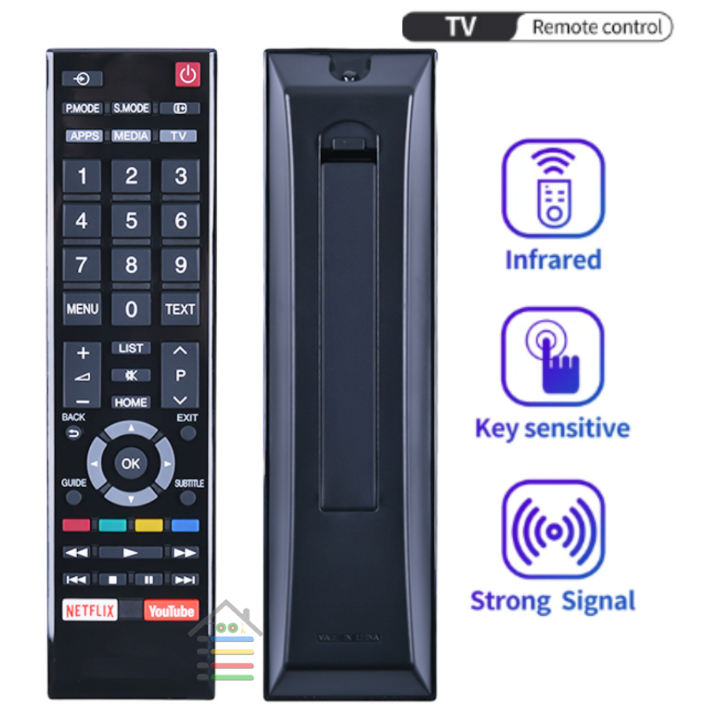 REMOTE TOSHIBA SMART TV VISERO YOUTUBE NETFLIX TANPA SETTING