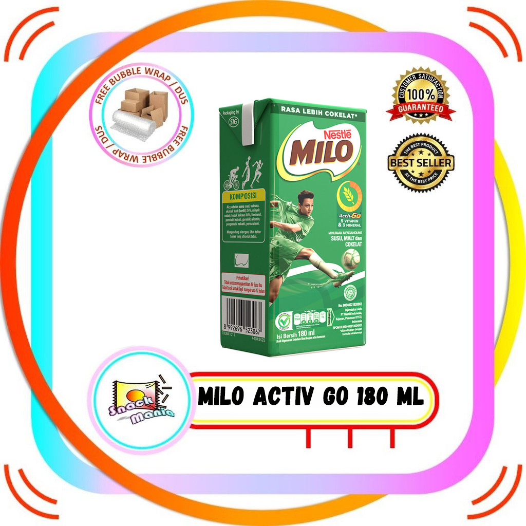 

Nestle MILO Susu UHT Activ Go 180 ml Chocolate Milk