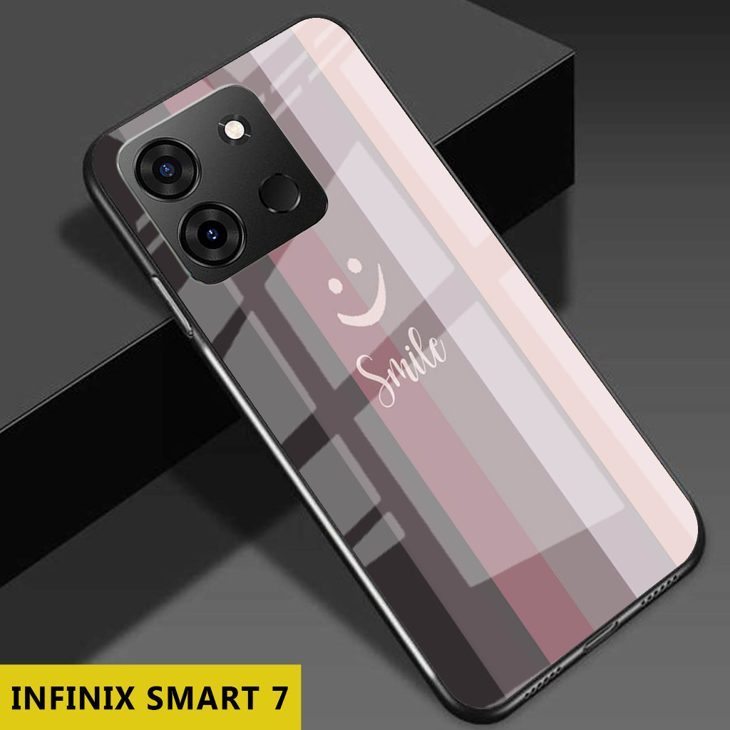 [G38] INFINIX SMART 7 - CASE INFINIX SMART 7 - SOFTCASE GLASS KACA INFINIX SMART 7 - SOFTCASE KACA I