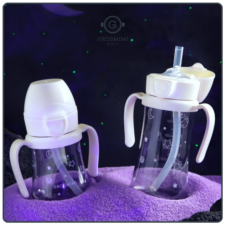 Grosmimi PPSU Space Straw Cup | Botol Minum Anak