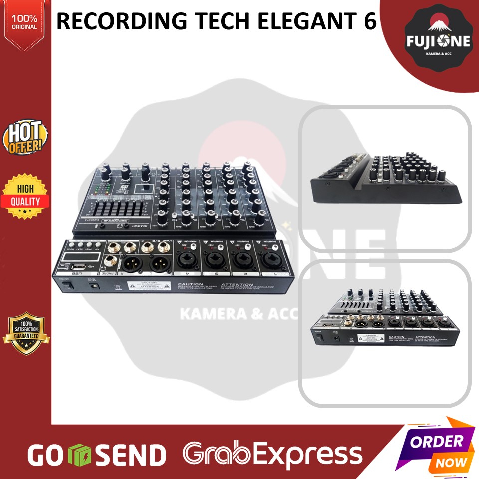 Recording Tech Elegant 6 Professional 6 Channel Mixing Console