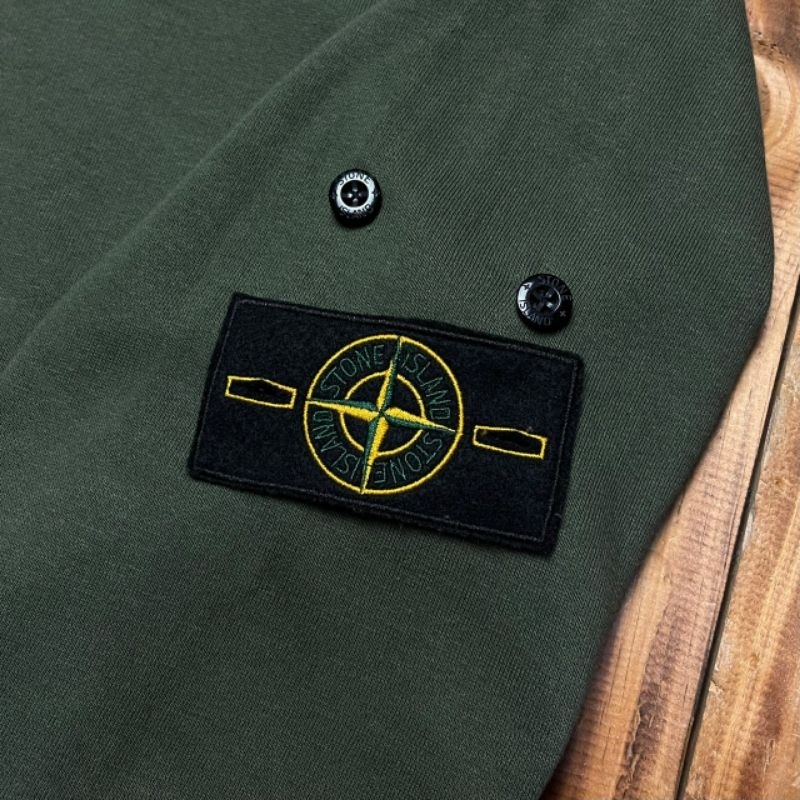 CREWNECK SWEATER STONE ISLAND IJO ARMY FULLTAG