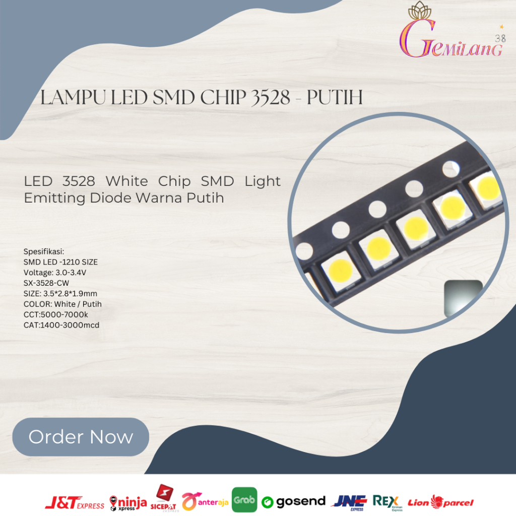 Lampu LED SMD CHIP 3528 Putih