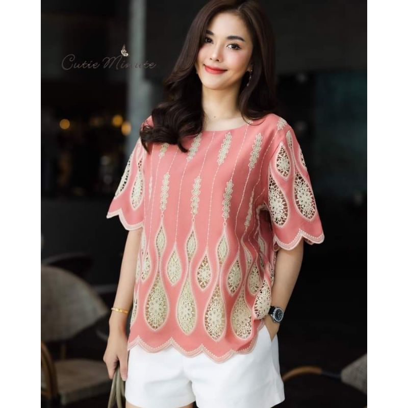 Atasan Blouse Cutie Minute Import Original Bangkok
